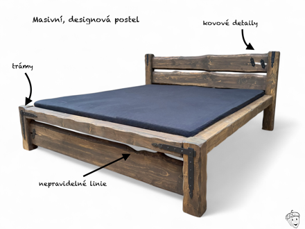 Trámová postel Daniela